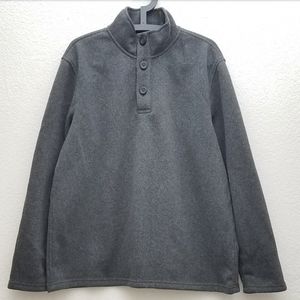 L.L. Bean Grey Pullover 3 Button Collared Sweater